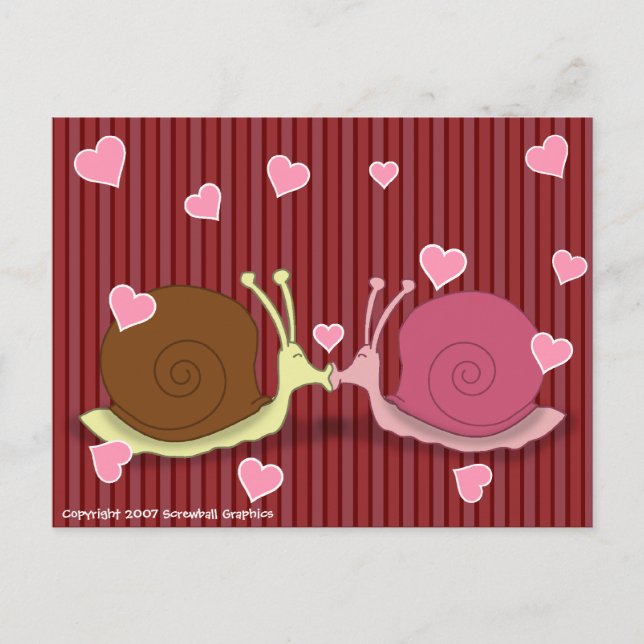 Snails In Love Postcard (Front)