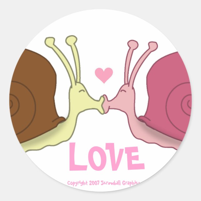 Snails In Love Stickers (Front)