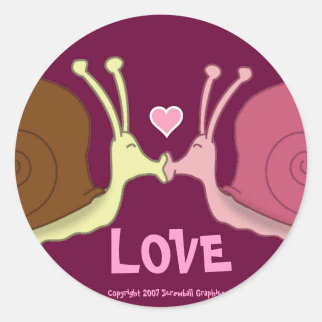 Snails In Love Stickers (Front)