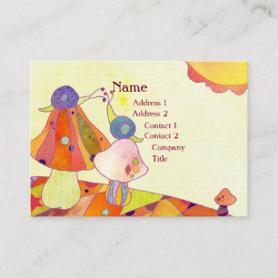 Snails on Mushrooms Childcare Business Card
