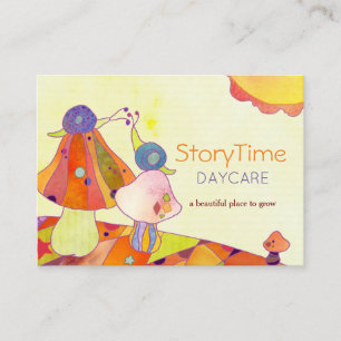 Snails on Mushrooms Childcare Daycare Business Card