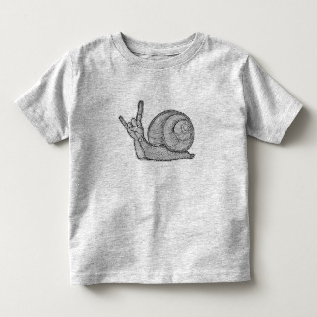 Snails Rock Toddler T-Shirt (Front)