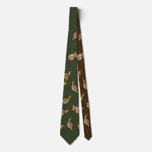 Snails Snail Love cute nature art                  Tie