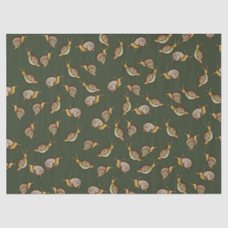 Snails Snail Love cute nature art Tissue Paper