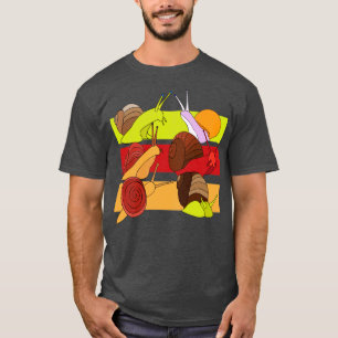 Snails Snail Shell Racing Snail  T-Shirt