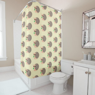 Snails with Clovers Shower Curtain - Your Colors