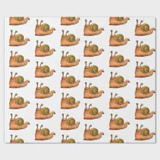 snails wrapping paper