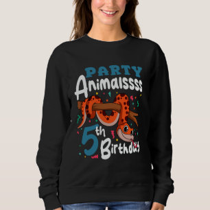 Snake 5th Birthday Animal Reptile Lover Zookeeper Sweatshirt
