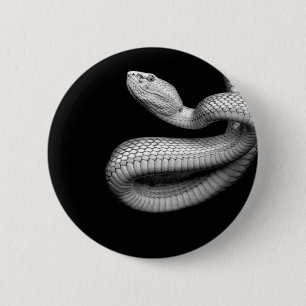 Snake 6 Cm Round Badge