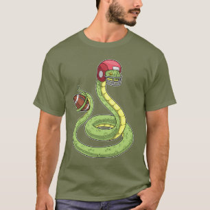Snake American Football Sports T-Shirt