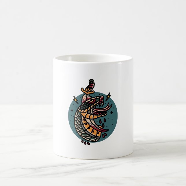 Snake and Dagger Coffee Mug (Center)