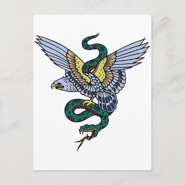 Snake and Eagle Postcard (Front)