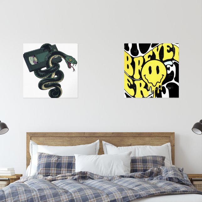 snake and emojis  (Bedroom)