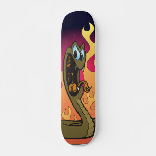 Snake and Flames Skateboard