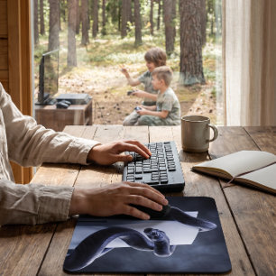 Snake and Gaming Console Intense look Mouse Mat