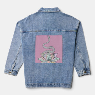 Snake and Lotus Jean Jacket