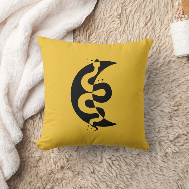 Snake and Moon Cushion (Blanket)