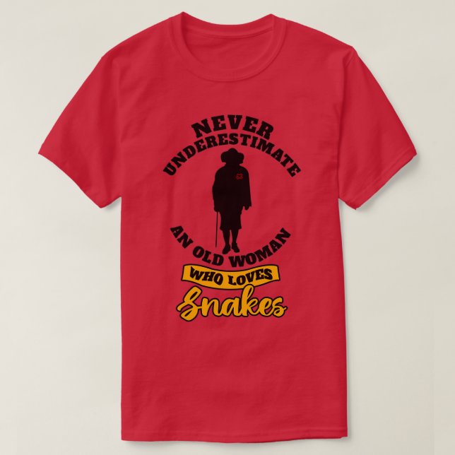 Snake Animal Design Snakes s With Saying Gifts  T-Shirt (Design Front)