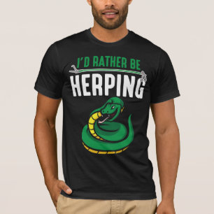 "Snake Animal Zoologist Occupation Herpetology " T-Shirt