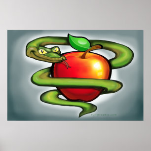 Snake Apple Poster