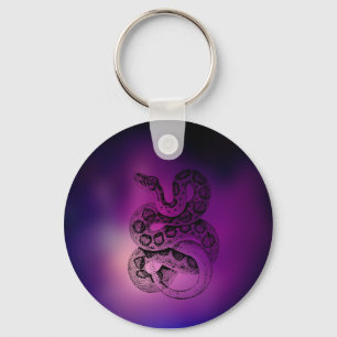 Snake Art Key Ring