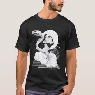 Snake Artwork Art Women Motif Animal Lover T-Shirt