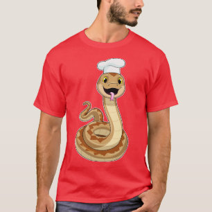Snake as Cook with Chef hat 1 T-Shirt