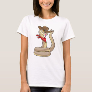 Snake as Cowboy with Scarf T-Shirt