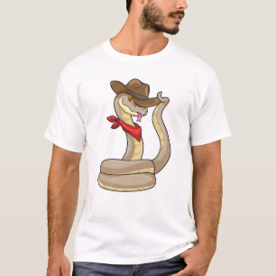 Snake as Cowboy with Scarf T-Shirt