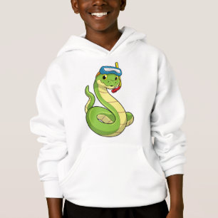 Snake as Diver wirth Snorkel