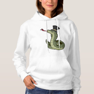 Snake as Gentleman & Hat Hoodie