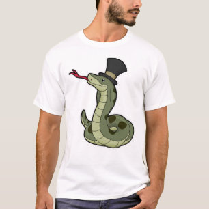 Snake as Gentleman & Hat T-Shirt