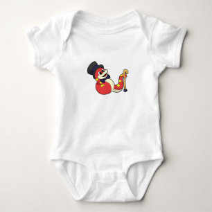 Snake as Groom with Hat Baby Bodysuit