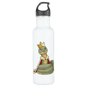 Snake as King with Crown 710 Ml Water Bottle