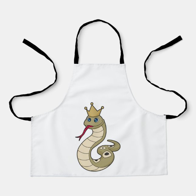 Snake as King with Crown Apron (Front)
