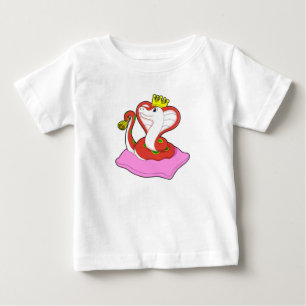 Snake as King with Crown Baby T-Shirt