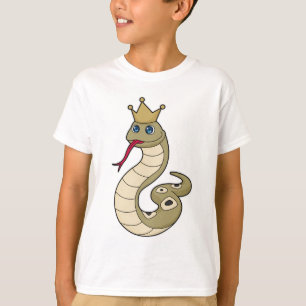 Snake as King with Crown T-Shirt