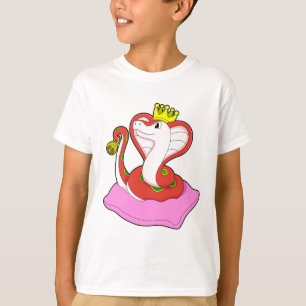 Snake as King with Crown T-Shirt