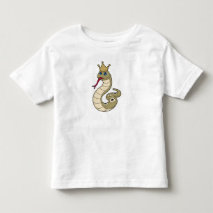 Snake as King with Crown Toddler T-Shirt