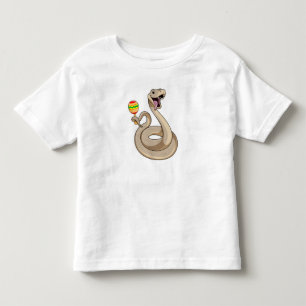 Snake as Musician with Maracas Toddler T-Shirt