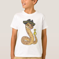 Snake as Pirate with Hook hand & Eye patch