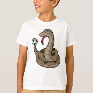 Snake as Soccer player with Soccer ball T-Shirt