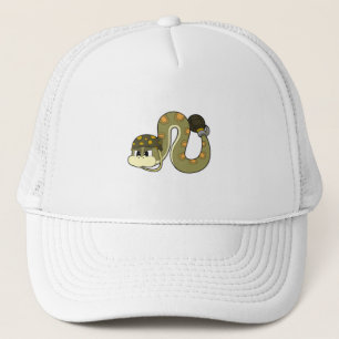 Snake as Soldier with Weapon Trucker Hat