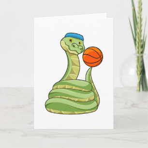 Snake at Basketball Sports Card