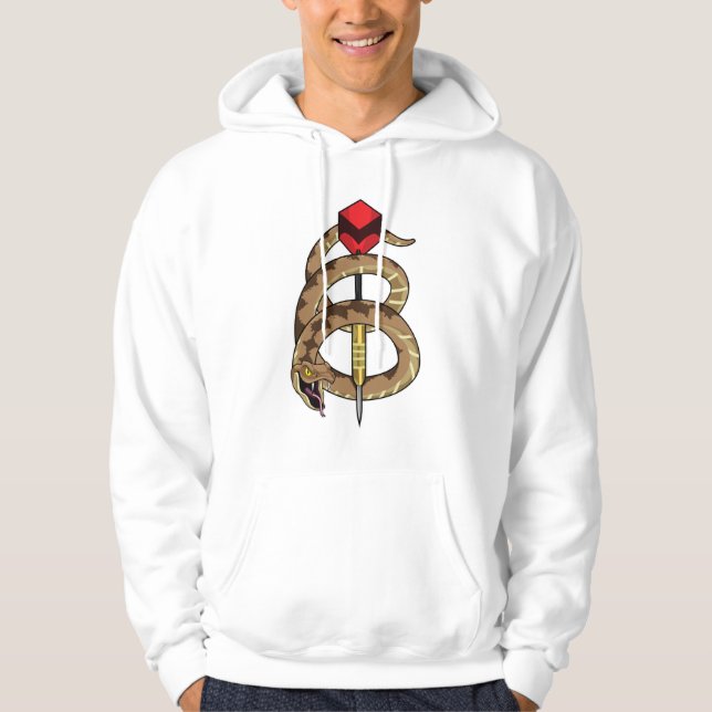 Snake at Darts with Dart Hoodie (Front)