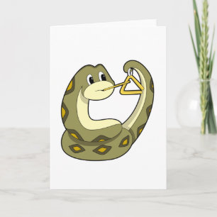 Snake at Music with Triangle.PNG Card