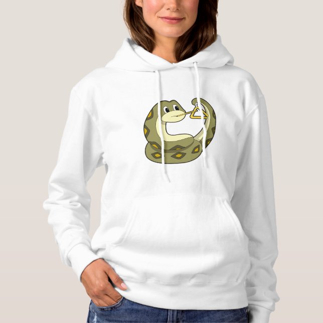 Snake at Music with Triangle.PNG Hoodie (Front)