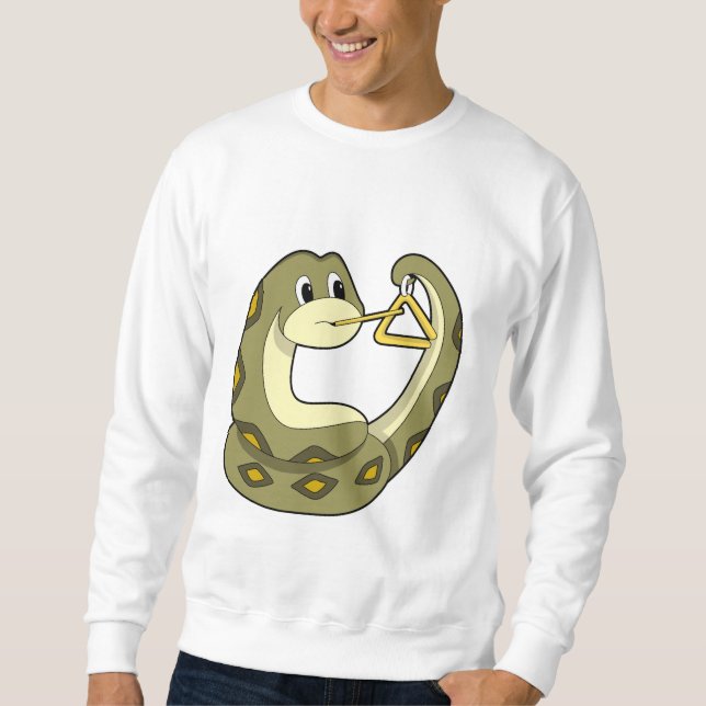 Snake at Music with Triangle.PNG Sweatshirt (Front)
