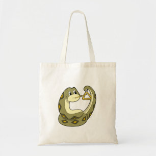 Snake at Music with Triangle.PNG Tote Bag