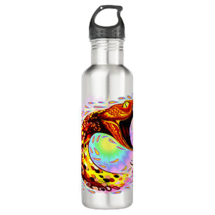 Snake Attack Psychedelic Surreal Art 710 Ml Water Bottle
